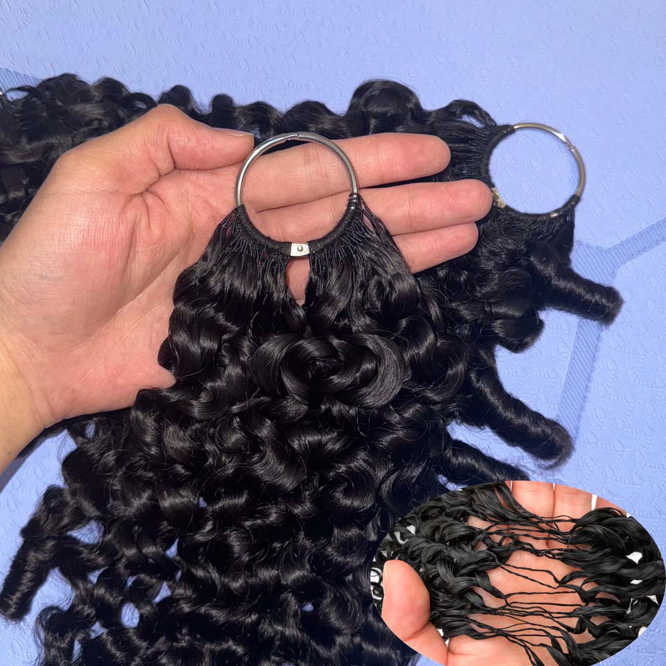Invisible Tape In Extensions Real Hair - 12A バーマカーリーフェザーコロシェット人毛エクステ バーマカーリー人毛コロシェットヘア 60g 100g 180g