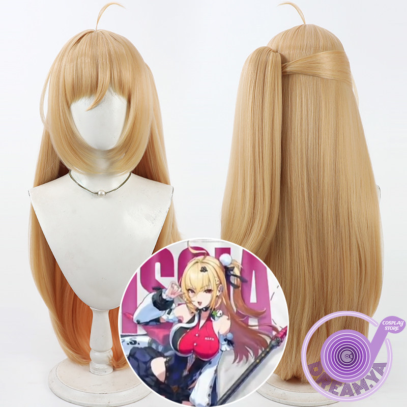 Synthetic Wigs - Cissia コスプレウィッグ Zenless Zone Zero ピグテールロング耐熱人工毛ハロウィンパーティーロールプレイカーニバル