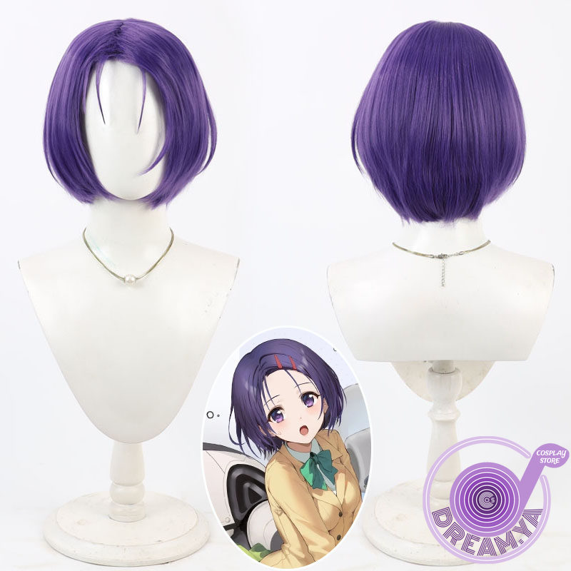 Synthetic Wigs - 彩蓮寺春菜 コスプレウィッグ パープル ショート アズールレーン 人工毛