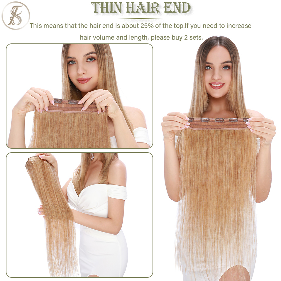 TESS クリップ人毛エクステンション 100% ナチュラル - Seamless Clip In Hair Extensions Human Hair のレビューと価格