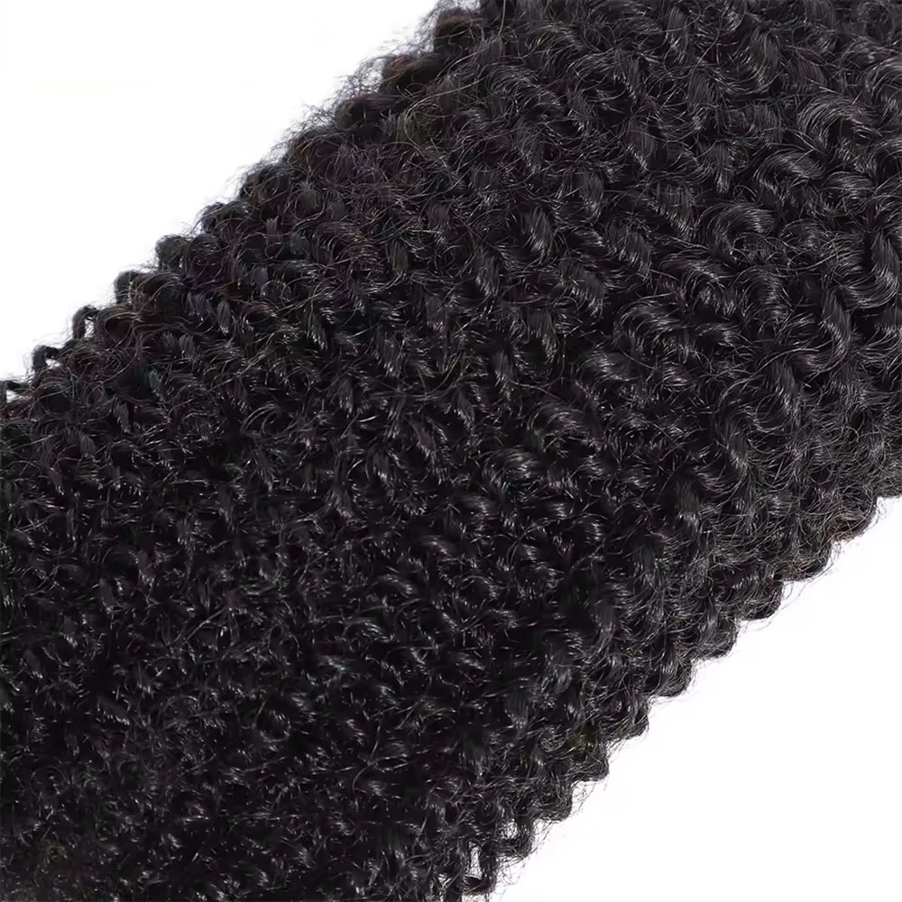 ワンピースヘアエクステ用クリップ1個、ナチュラルで縮れのある - Seamless Clip In Hair Extensions Human Hair のレビューと価格