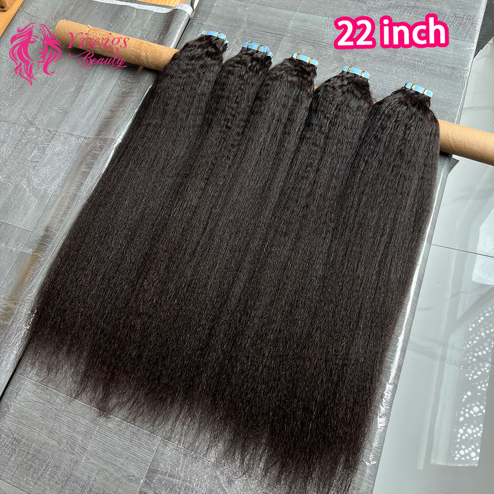 ストレートテープインヘアエクステンションスキンウェフトテープ - Invisible Tape In Extensions Real Hair のレビューと価格