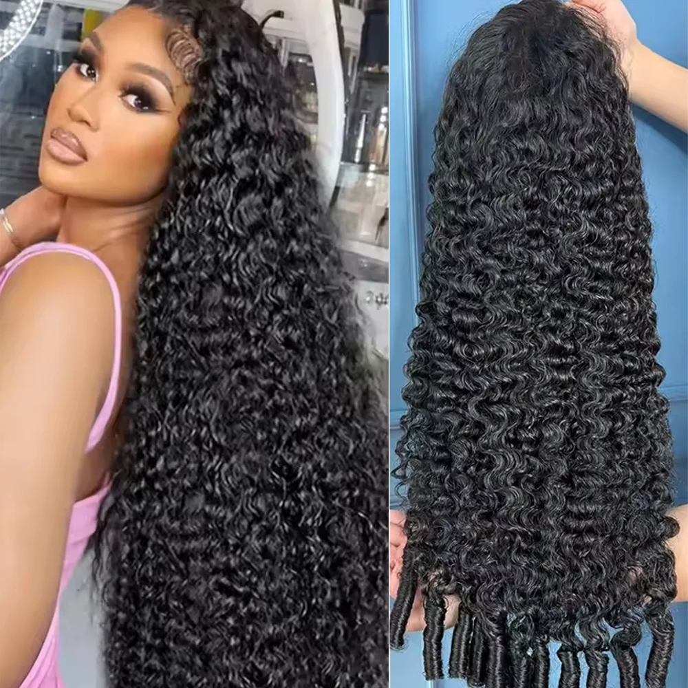 200密度 13x4 13x6 HD透明フルレースフロントウ - Human Hair Wigs のレビューと価格