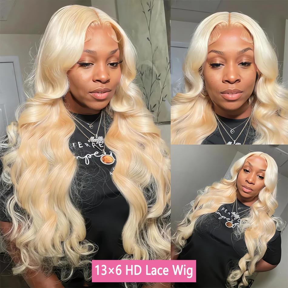 13x6 13x4ブロンド613ボディウェーブHDレースフロ - 613 Blonde Body Wave Lace Front Wig のレビューと価格