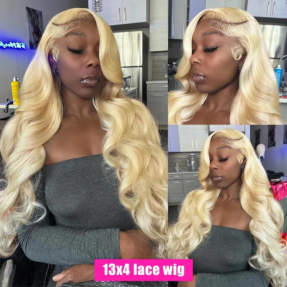 13x6 13x4ブロンド613ボディウェーブHDレースフロ - 613 Blonde Body Wave Lace Front Wig のレビューと価格