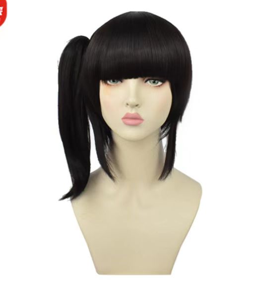 アニメ鬼滅の刃つゆりカナヲウィッグコスプレ黒ウィッグ女性耐熱 - Synthetic Braided Wigs For Black Women のレビューと価格