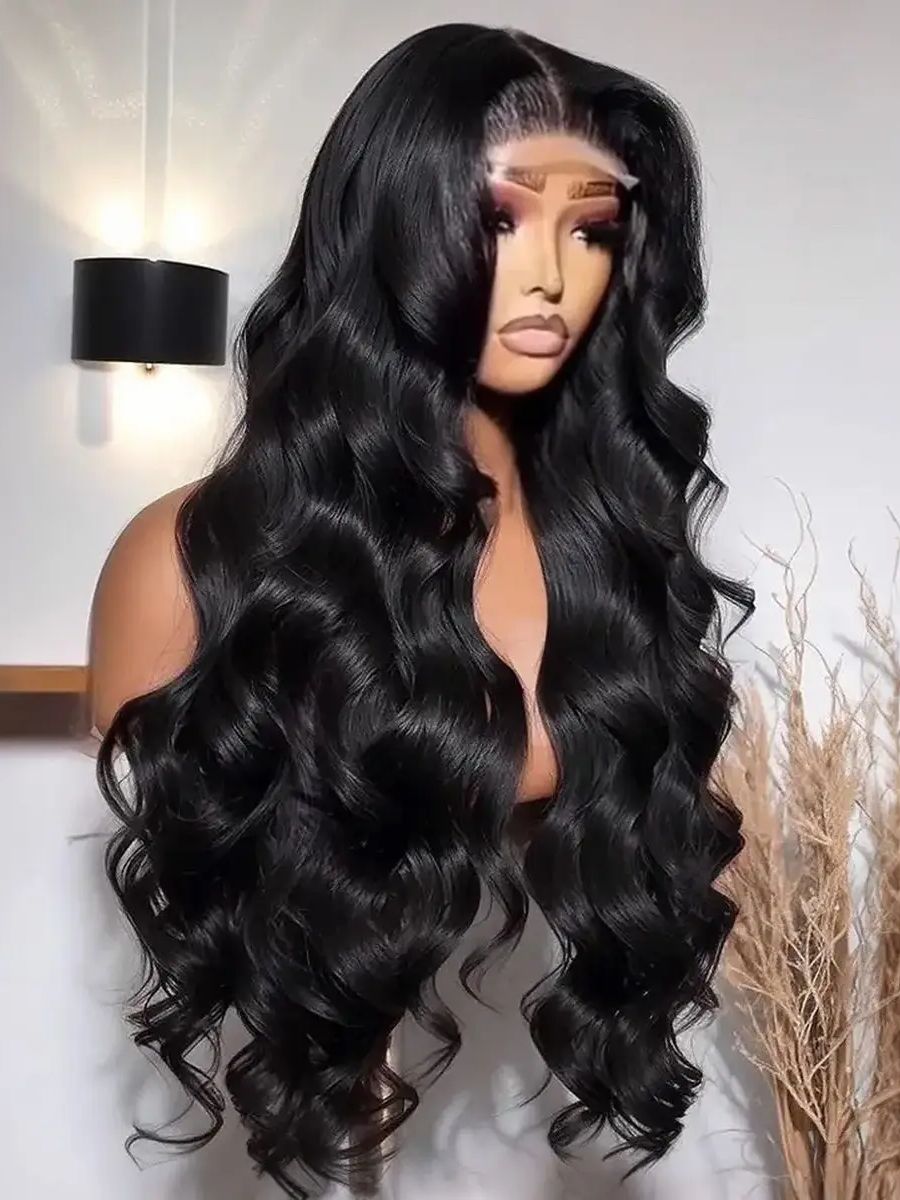 250密度 30～40インチ ルーズウェーブ ブラックカラー - Synthetic Wigs のレビューと価格
