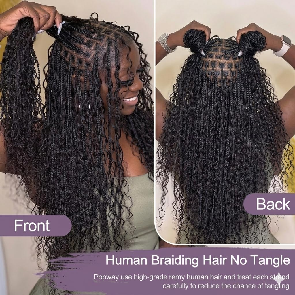 ボヘミアンブレイズ用の人毛編み込み、ミャンマー産カーリーヘア - Water Wave Bulk Human Hair For Braiding のレビューと価格