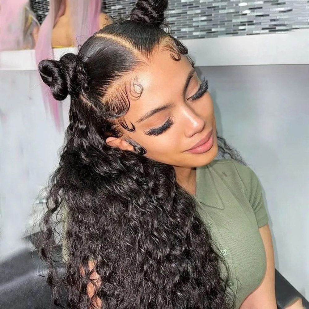 28インチ、46インチのディープウェーブ、7x6 360フル - Hd Lace Frontal Wig Human Hair Pre Plucked のレビューと価格