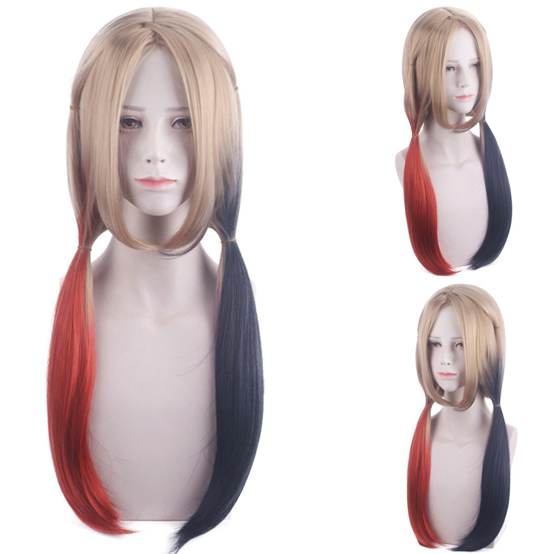 女性用クインコスプレウィッグ ハーレー2 ポニーテールスタイ - Synthetic Braided Wigs For Black Women のレビューと価格