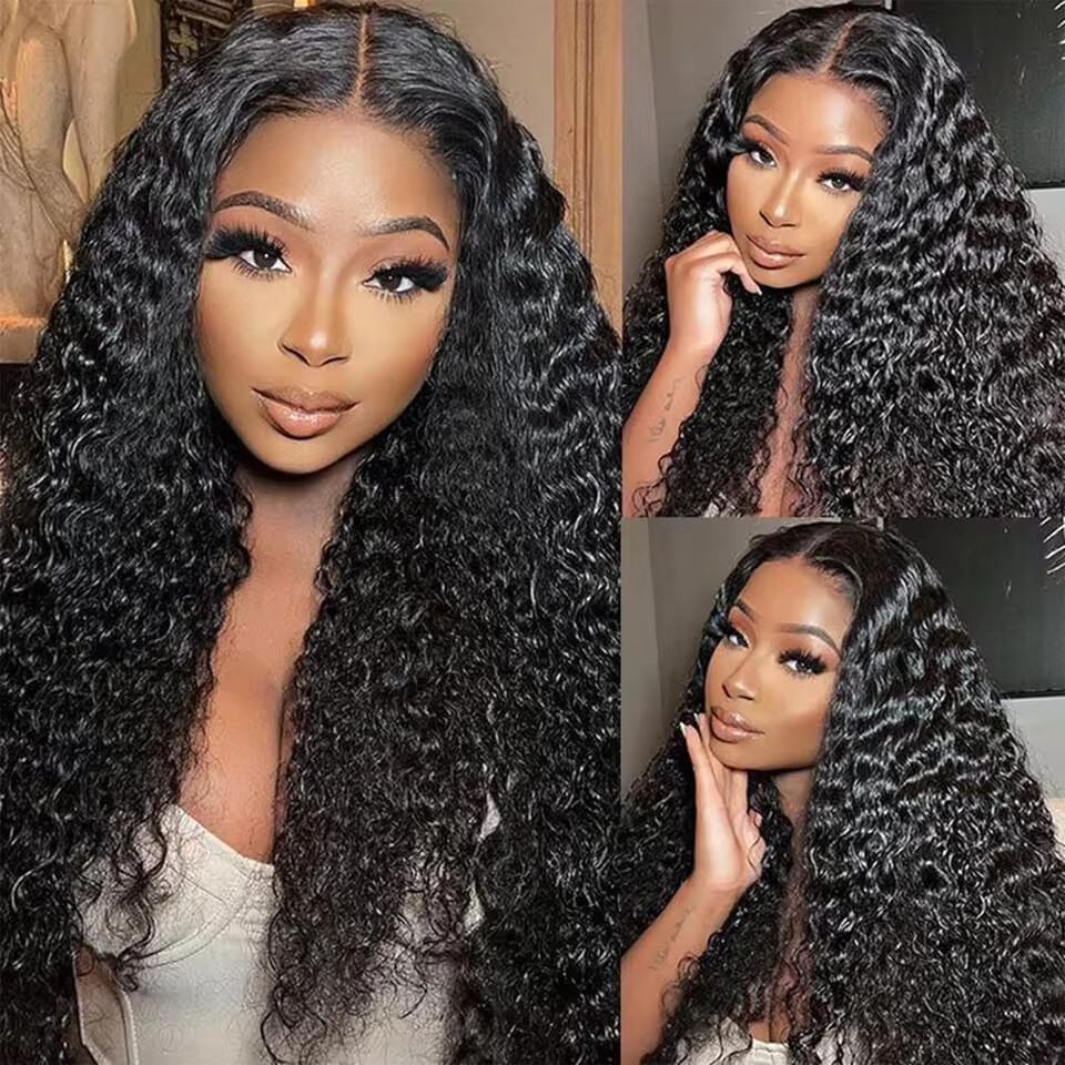 18インチ、30インチ、42インチのカーリーウィッグ。深めの - Hd Lace Frontal Wig Human Hair Pre Plucked のレビューと価格