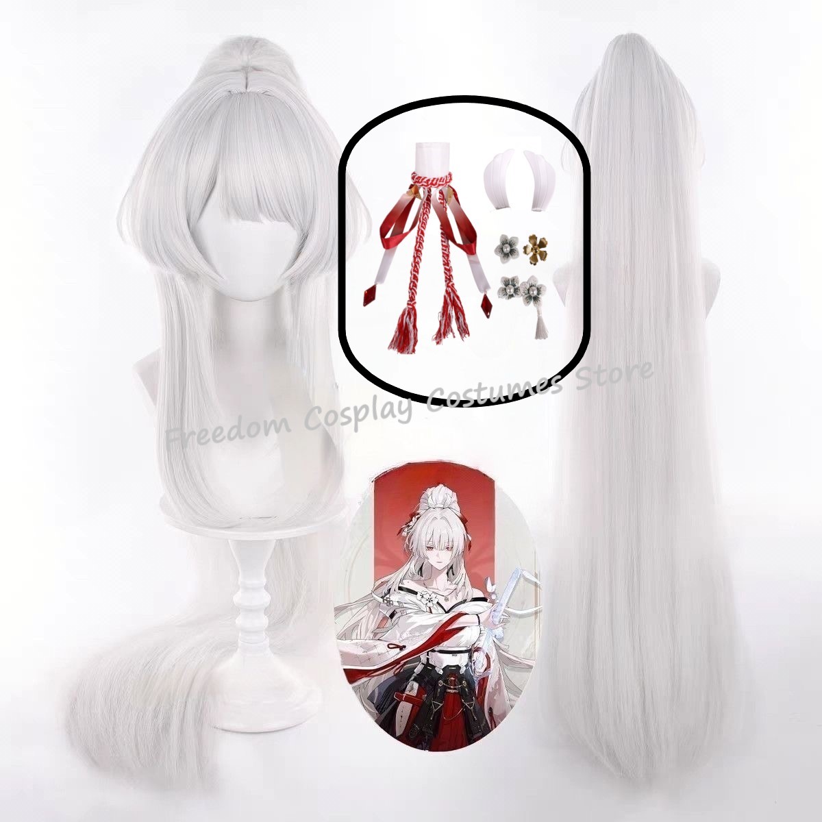 ゲーム Wuthering Waves Hiyuki コスプ - Synthetic Wigs のレビューと価格