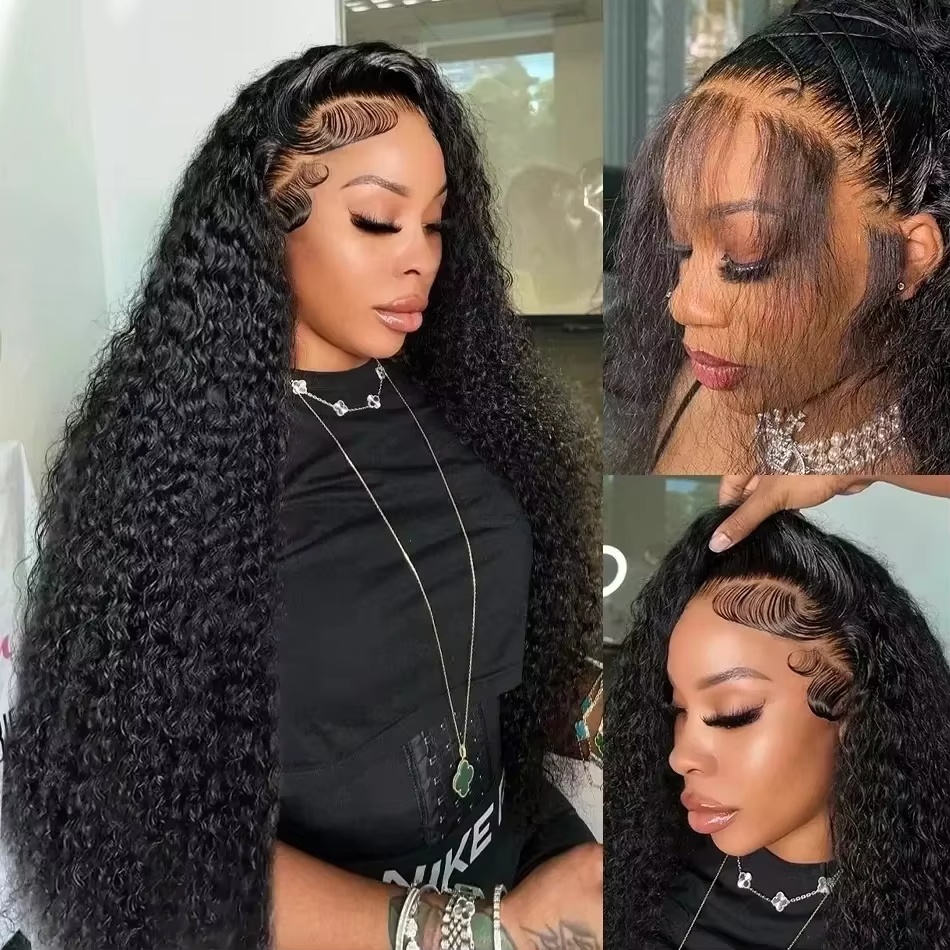 13X4 13X6 ディープウェーブHD透明レースフロントウ - Hd Lace Frontal Wig Human Hair Pre Plucked のレビューと価格
