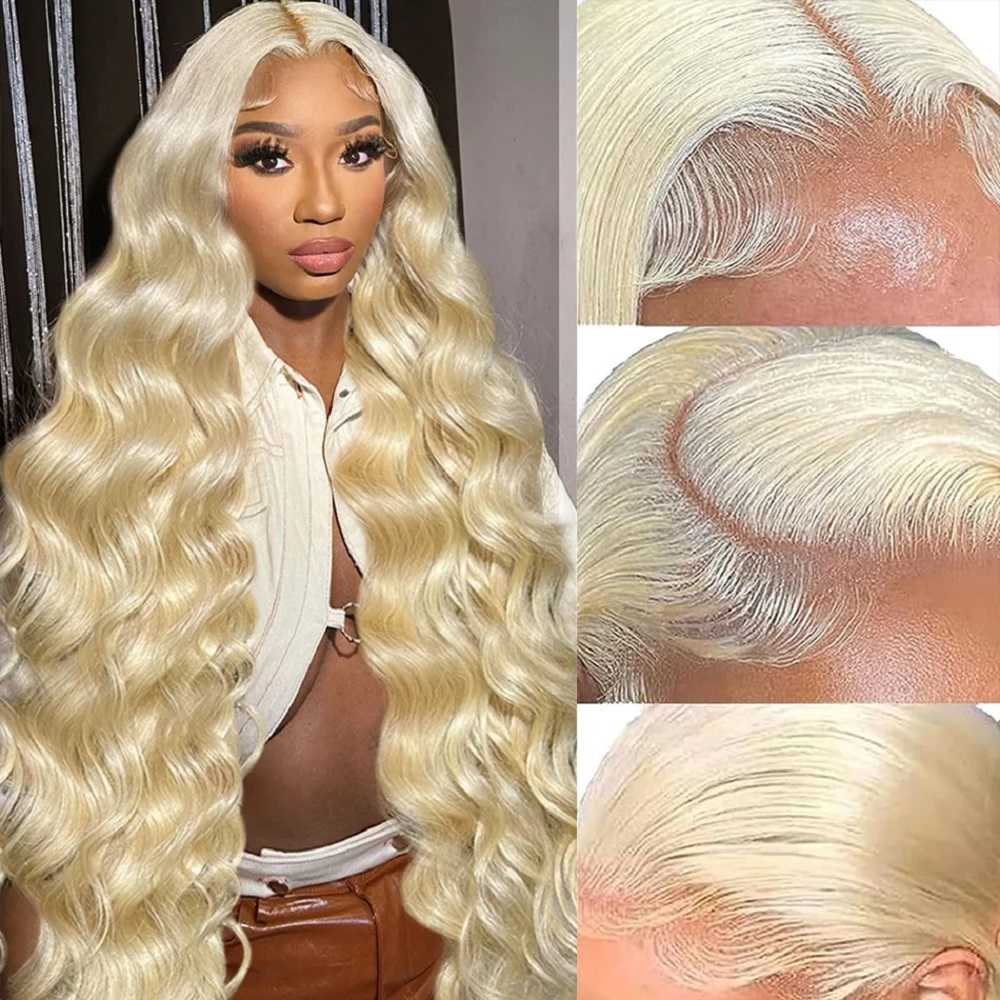46インチHDブロンド13x4レースフロントウィッグ、613 - 613 Blonde Body Wave Lace Front Wig のレビューと価格