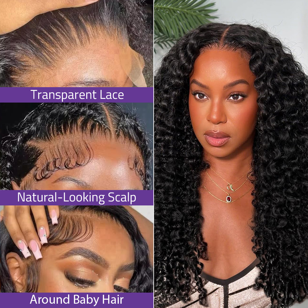 密度220% 12A バーミーズカーリー 7x6 グルーレス - Hd Lace Frontal Wig Human Hair Pre Plucked のレビューと価格