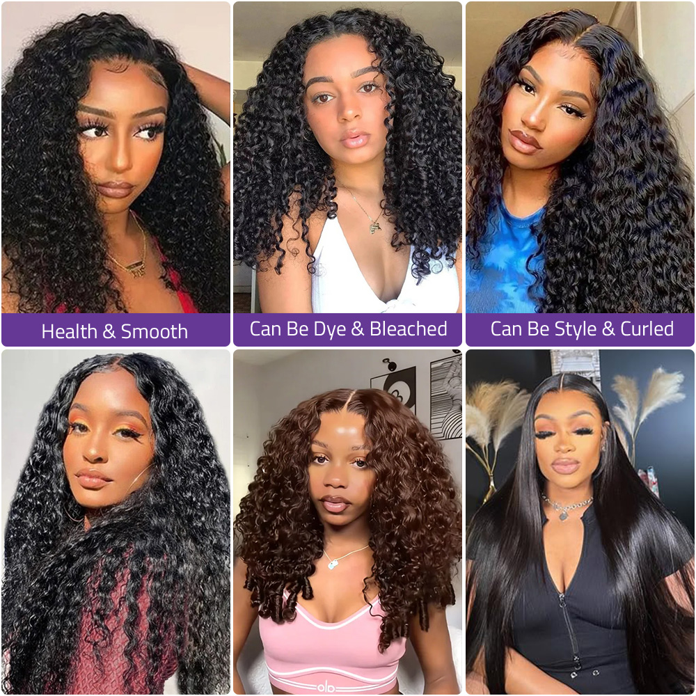 密度220% 12A バーミーズカーリー 7x6 グルーレス - Hd Lace Frontal Wig Human Hair Pre Plucked のレビューと価格
