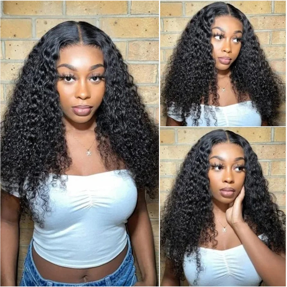 密度220% 12A バーミーズカーリー 7x6 グルーレス - Hd Lace Frontal Wig Human Hair Pre Plucked のレビューと価格