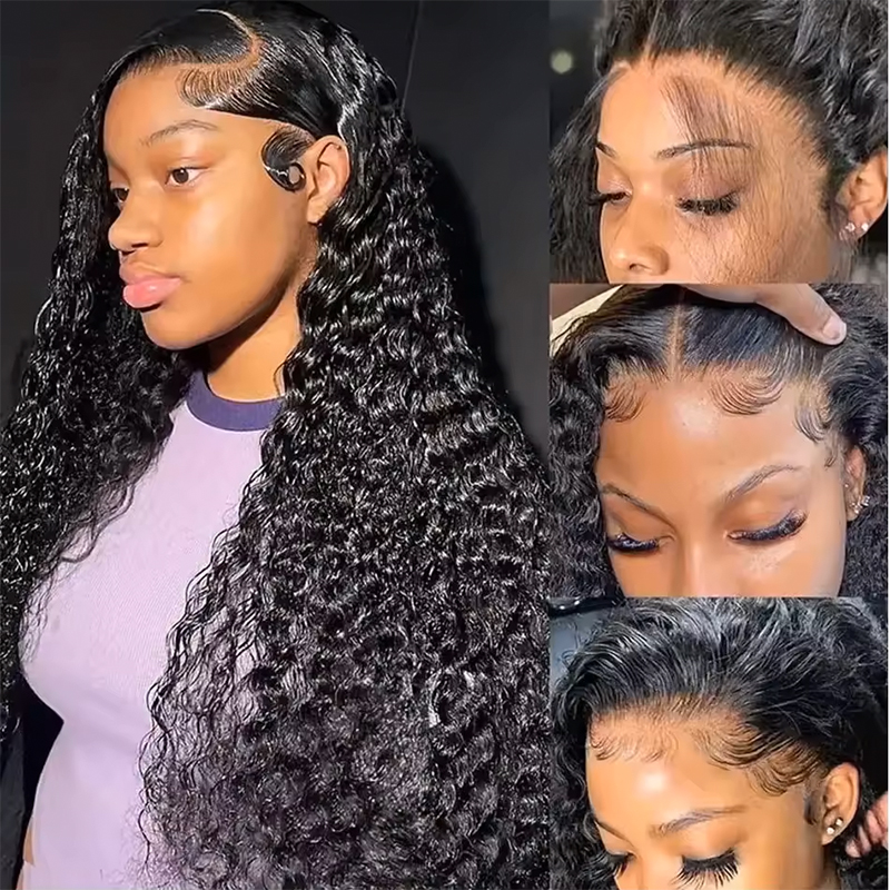 ディープウェーブ人毛ウィッグ 13x6 HDレースフロントウ - Human Hair Wigs のレビューと価格