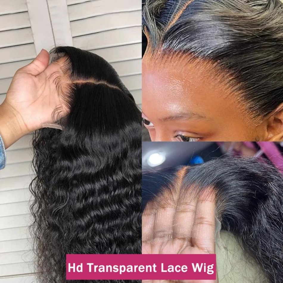 30インチ ディープウェーブ レースフロントウィッグ 人毛  - Hd Lace Frontal Wig Human Hair Pre Plucked のレビューと価格